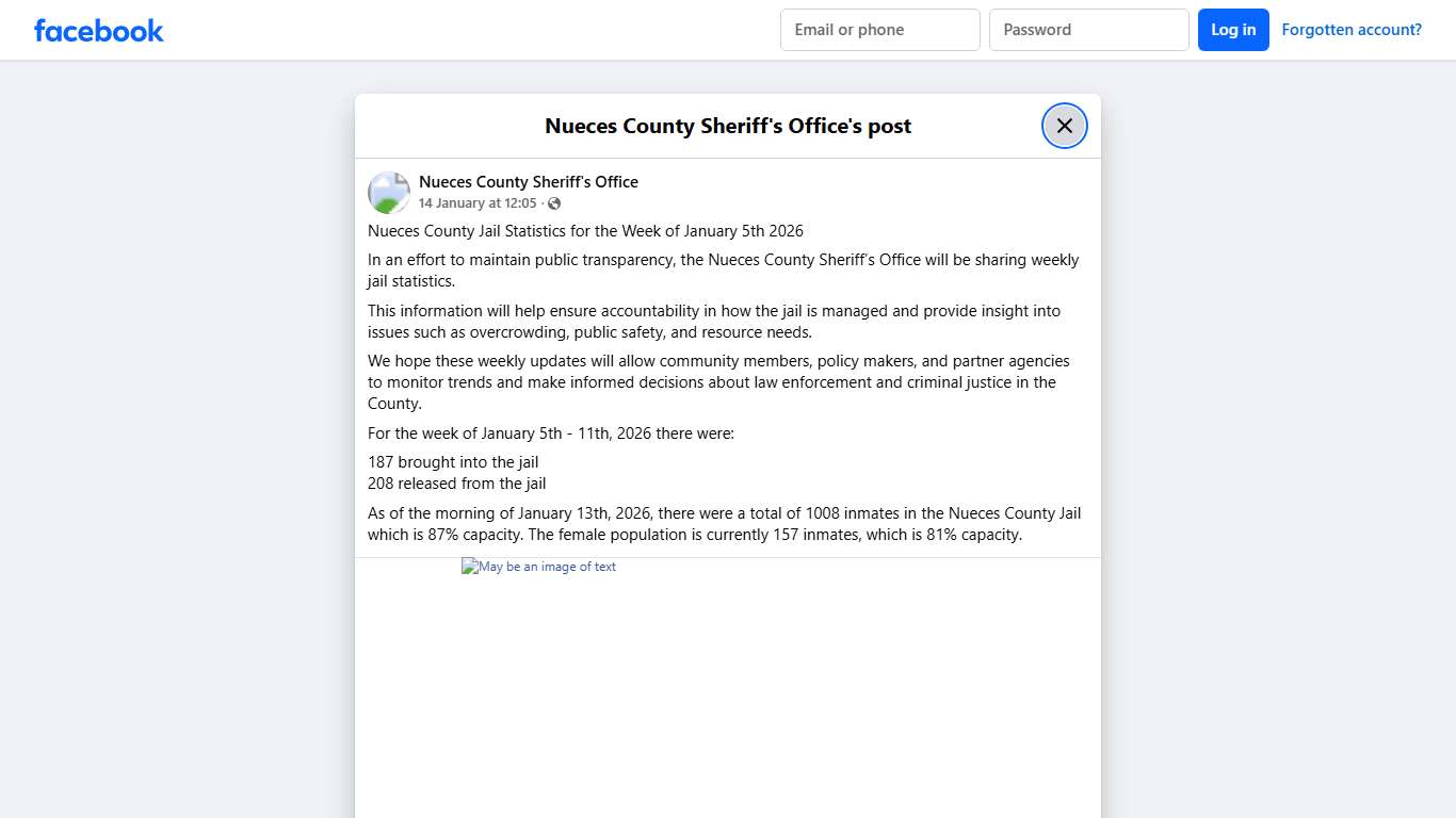 Nueces County Jail... - Nueces County Sheriff's Office Facebook